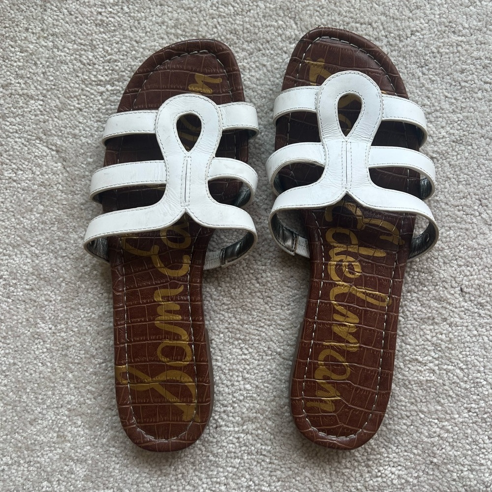 Sam Edelman white sandals
